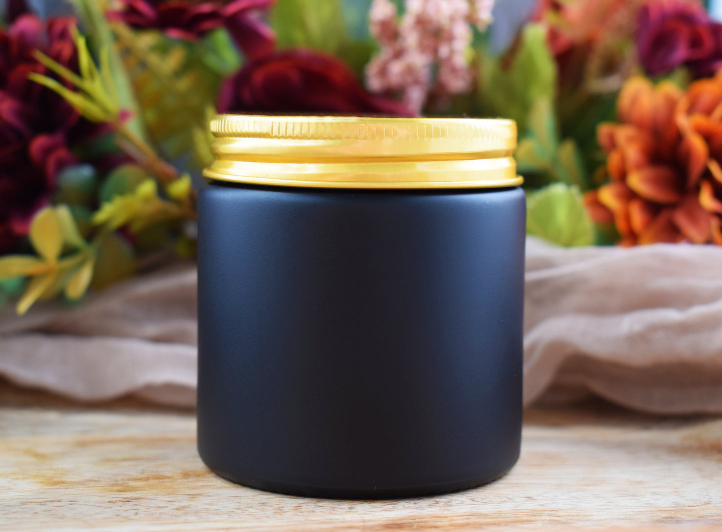 Tarro negro mate con tapa 100 ml