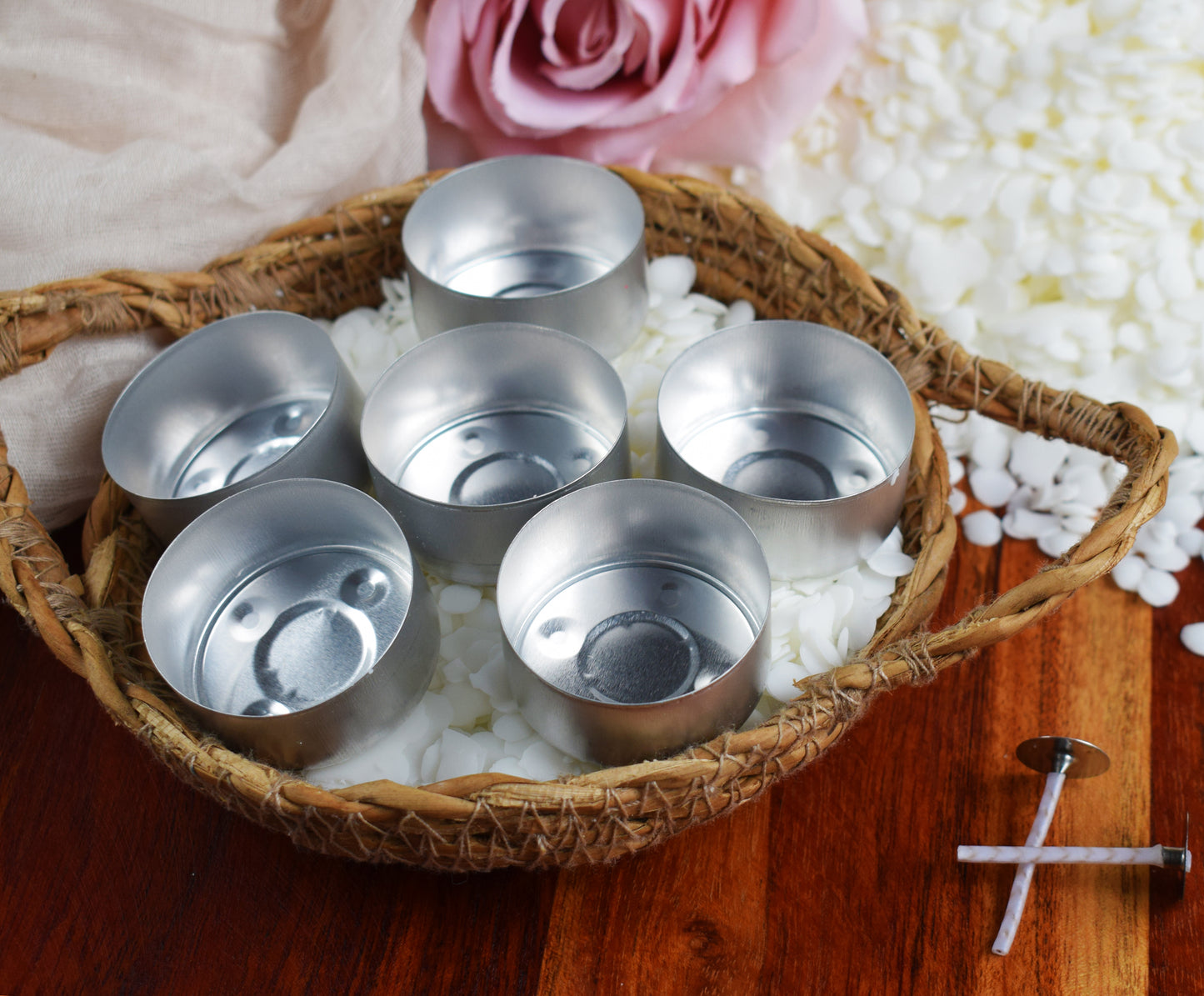 Recipientes para hacer velas de té