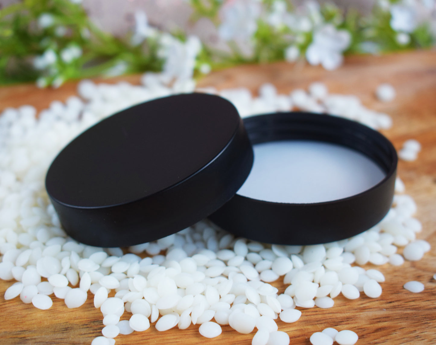 Tarro negro mate con tapa 100 ml