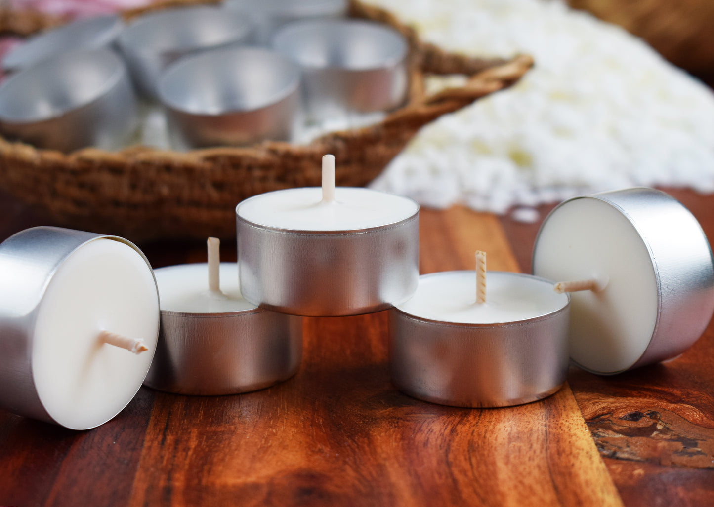 Recipientes para hacer velas de té