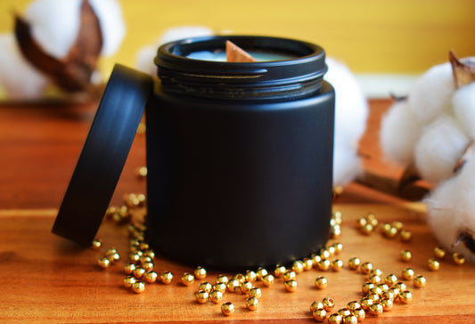 Tarro negro mate con tapa 100 ml