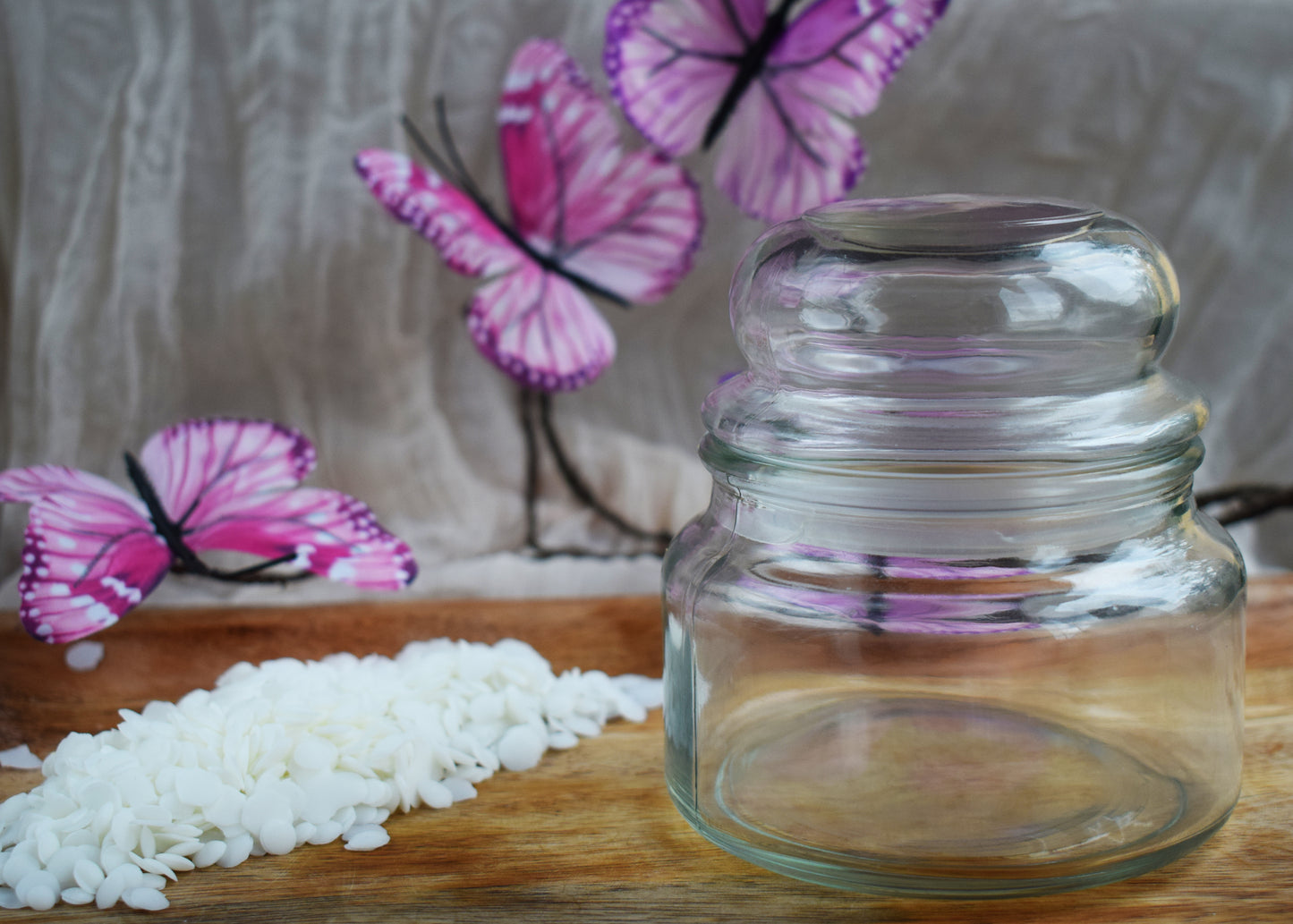 Bote de vidrio con tapa FANTASÍA 250ml