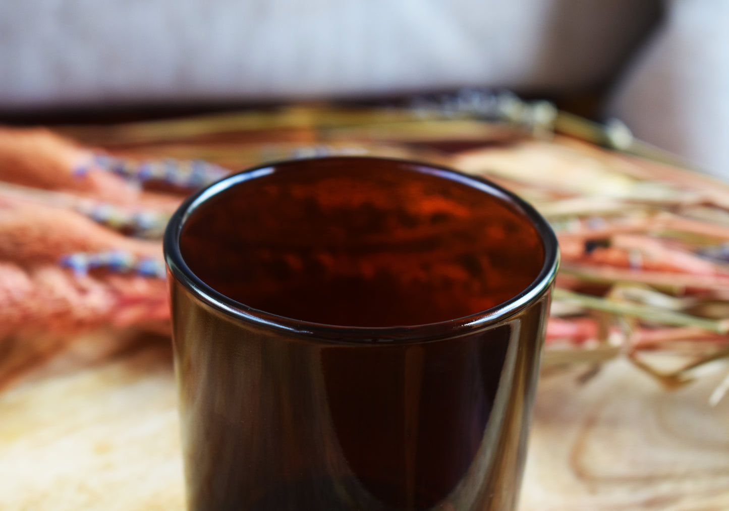 Vaso de vidrio ámbar 180 ml