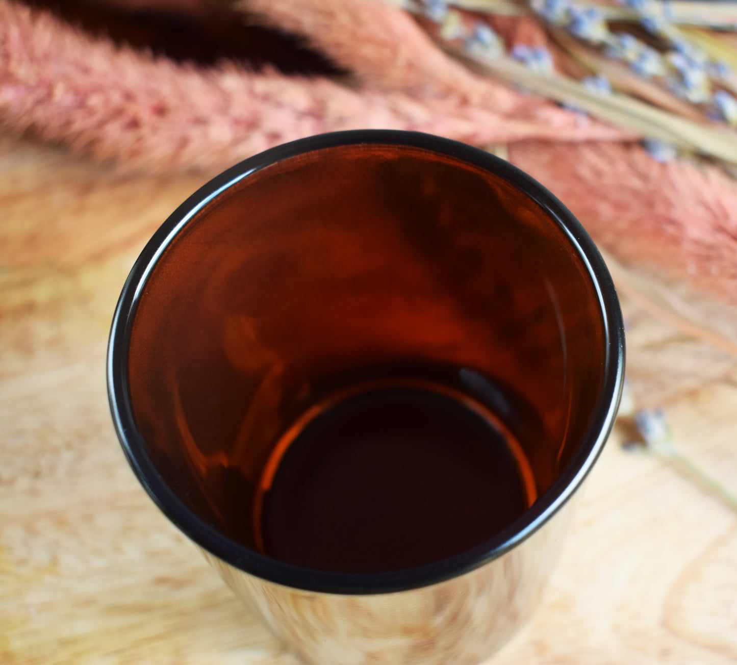 Vaso de vidrio ámbar 180 ml