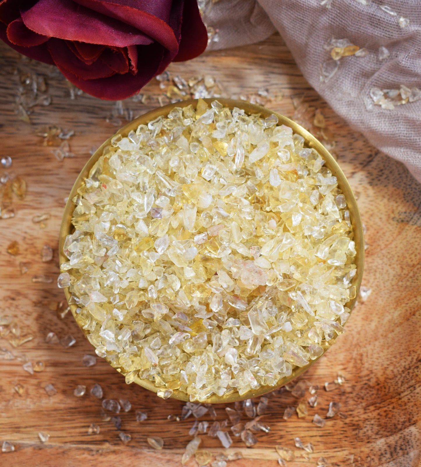 Mineral de Citrino en chips