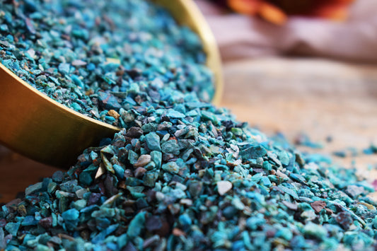 Mineral Crisocola en chips