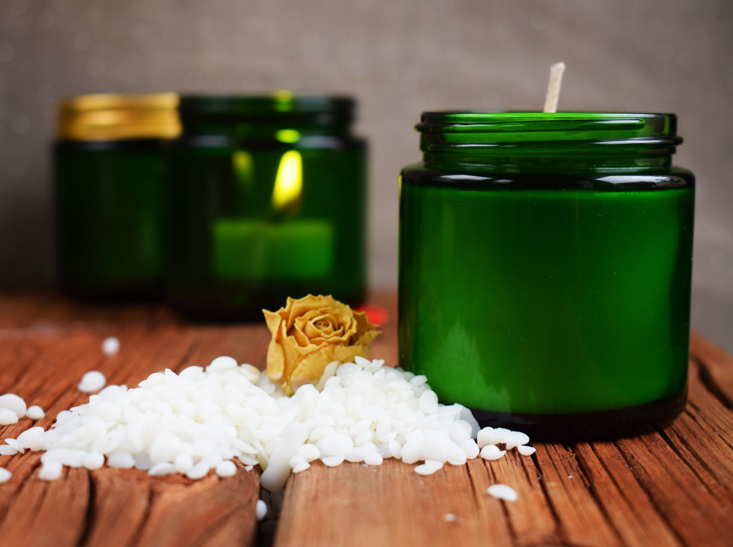 Tarro vidrio verde botella con tapa 100 ml