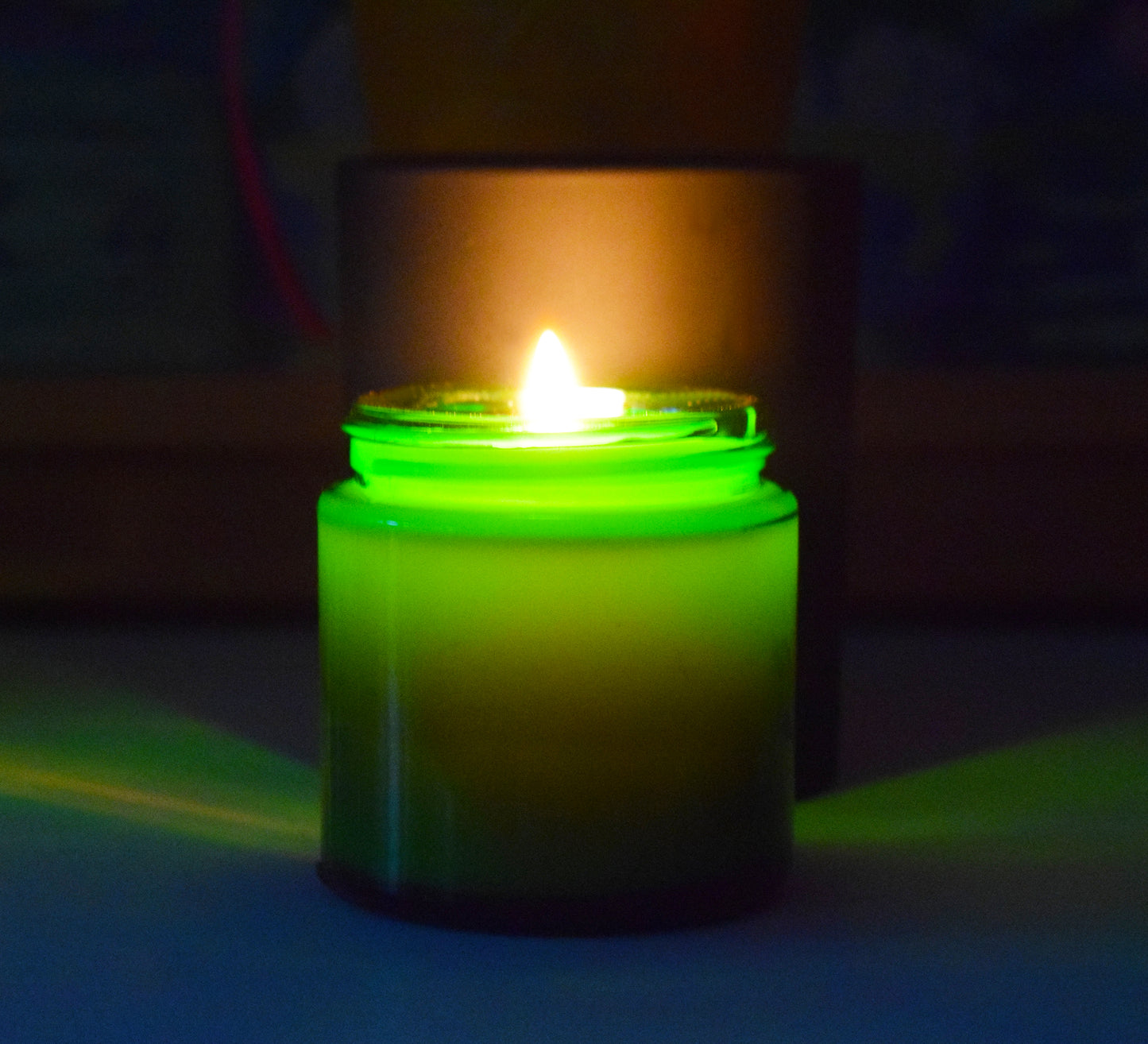 Tarro vidrio verde botella con tapa 100 ml