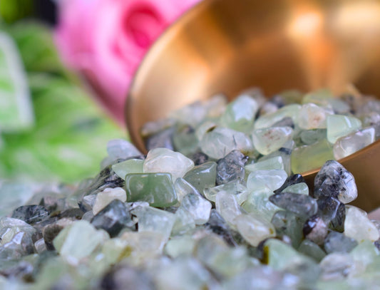 Mineral Prehnita en chips