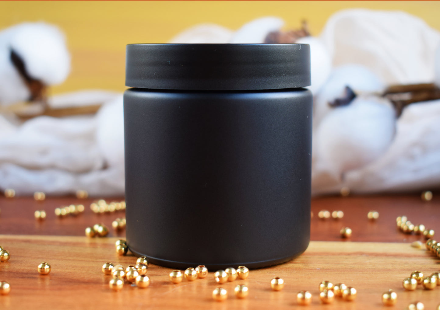 Tarro negro mate con tapa 100 ml