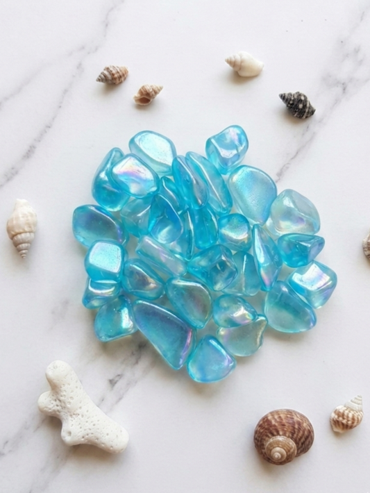 Cuarzo Aqua Aura Mini Natural (Cristal de Alquimia y Elevación Espiritual)