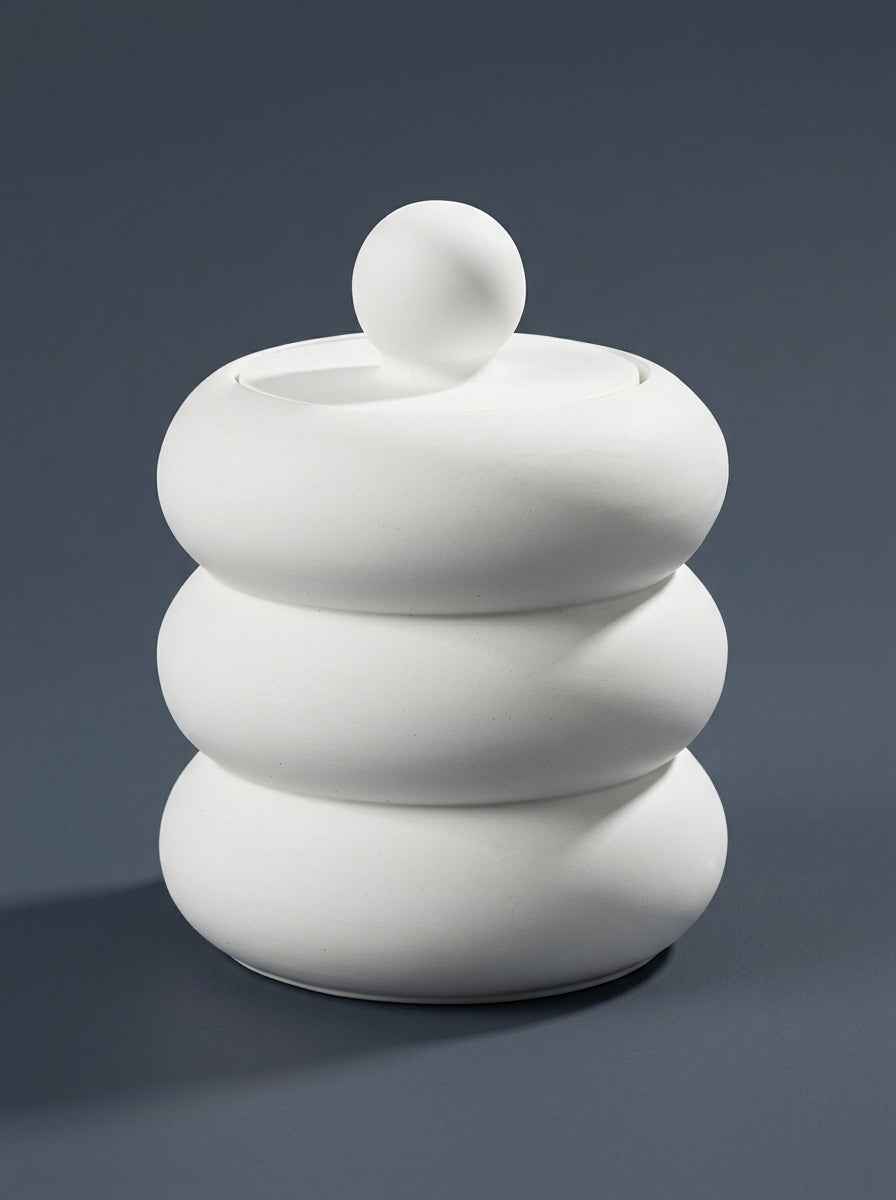 Molde de Silicona para Recipiente Fantasía con Tapa  – Resina y Cerámica