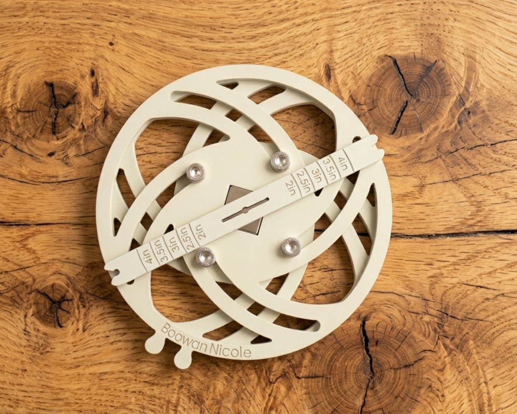 Centrador de Mechas Wick Centerer PRO| Ajuste Base y Mecha Madera