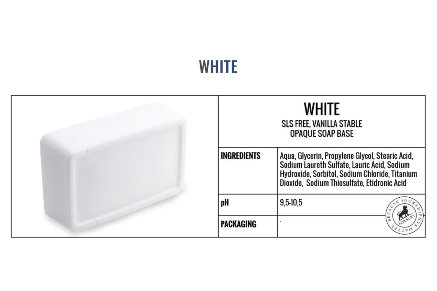 Base glicerina para hacer jabón Blanco Opaco SSL FREE